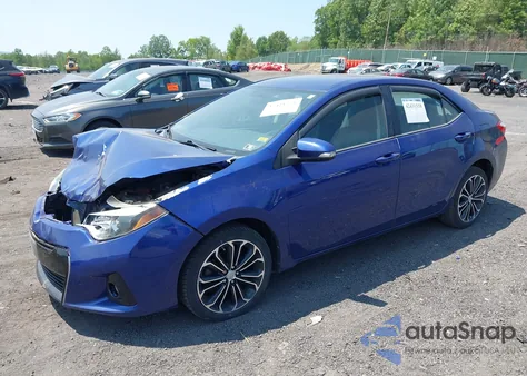 2015 Toyota Corolla S Plus из США, поврежденный, VIN 5YFBURHE6FP218542
